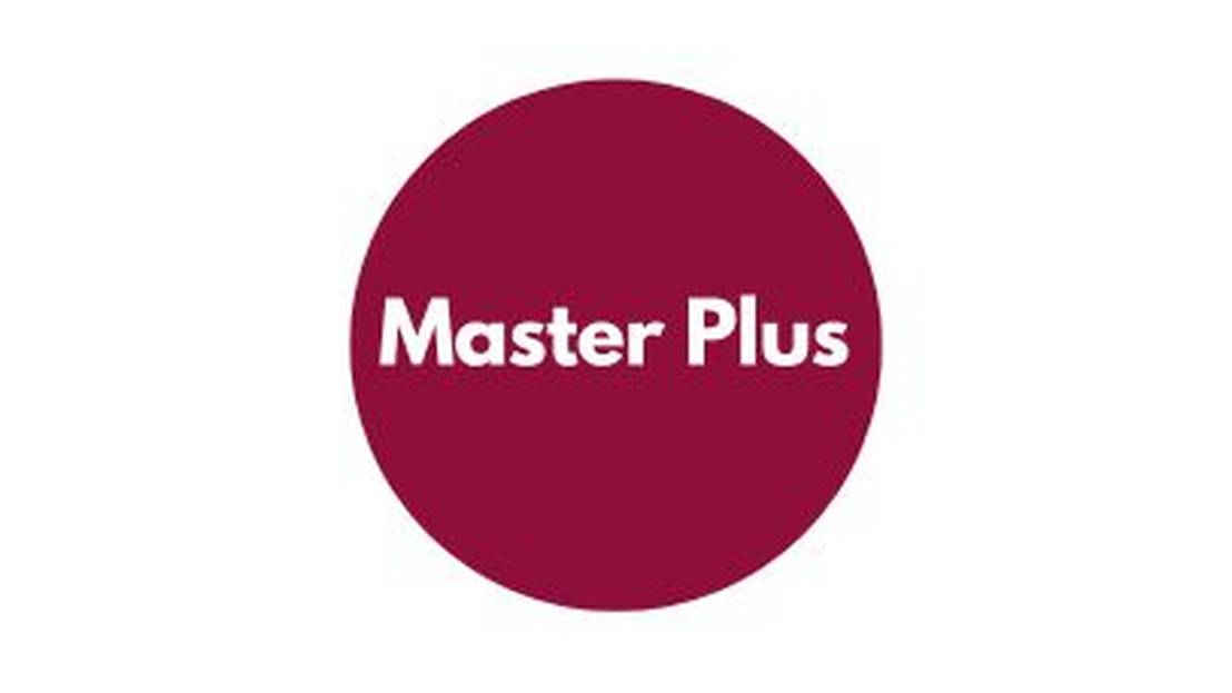 roter Kreis mit der Aufschrift "Master Plus"
