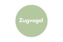 grüner Kreis mit der Aufschrift "Zugvogel"